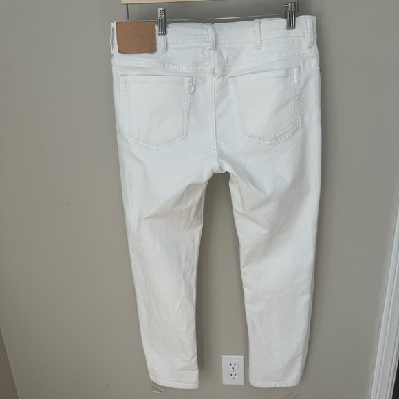 ACNE STUDIOS Bla Konst Slim Leg Jeans Ankle Skinny Mid-Rise White Size 33 - Picture 9 of 15